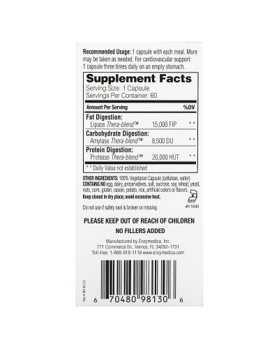 Ферменти для засвоєння жирів, Lypo Gold, For Fat Digestion, Enzymedica, 60 капсул Ферменти для засвоєння жирів, Lypo Gold, For Fat Digestion, Enzymedica, 60 капсул