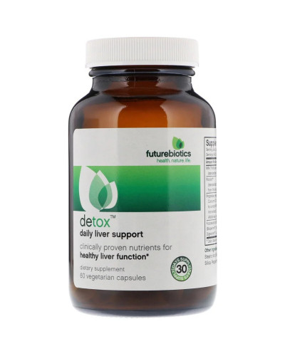 Очищение Печени ежедневная поддержка, Detox, Daily Liver Support, FutureBiotics, 60 вегетарианских капсул