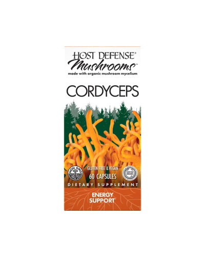 Грибы кордицепс, поддержка выработки энергии, Cordyceps, Fungi Perfecti, 60 вегетарианских капсул