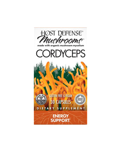 Грибы кордицепс, поддержка выработки энергии, Cordyceps, Fungi Perfecti, 30 вегетарианских капсул