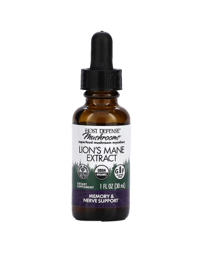 Ежовик гребенчатый, экстракт в каплях, Lion's Mane Extract, Fungi Perfecti, 30 мл