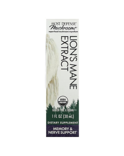 Ежовик гребенчатый, экстракт в каплях, Lion's Mane Extract, Fungi Perfecti, 30 мл