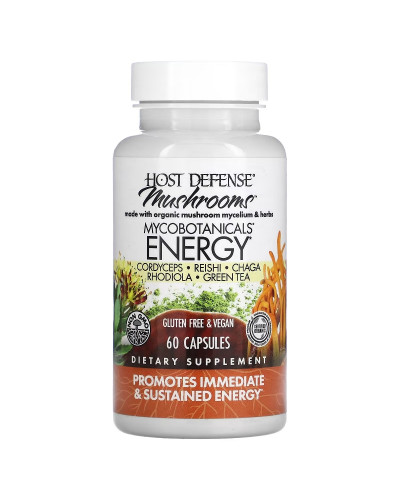Грибы для усиления жизненной энергии, MycoBotanicals, Energy, Fungi Perfecti, 60 капсул Грибы для усиления жизненной энергии, MycoBotanicals, Energy, Fungi Perfecti, 60 капсул