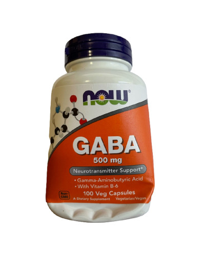 УЦІНКА GABA (гамма-аміномасляної кислоти) 500мг, Now Foods, 100 вегетаріанських капсул (вм'ятини)