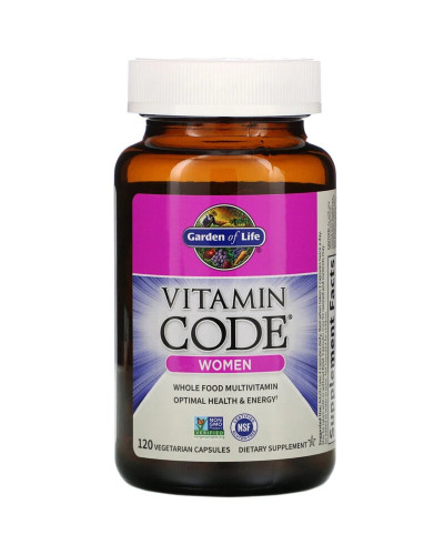 Мультивитамины для Женщин, Vitamin Code, Garden of Life, 120 вегетарианских капсул Мультивитамины для Женщин, Vitamin Code, Garden of Life, 120 вегетарианских капсул