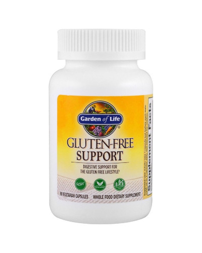 Ферменти для травлення Глютена, Gluten-Free Support, Garden of Life, 90 вегетаріанських капсул
