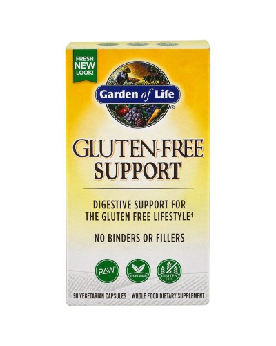 Ферменти для травлення Глютена, Gluten-Free Support, Garden of Life, 90 вегетаріанських капсул