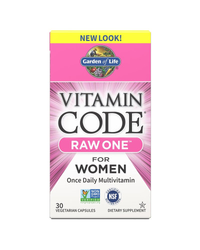 Сирі Мультівітаміни для Жінок, Raw One for Women, Vitamin Code, Garden of Life, 30 вегетаріанських капсул