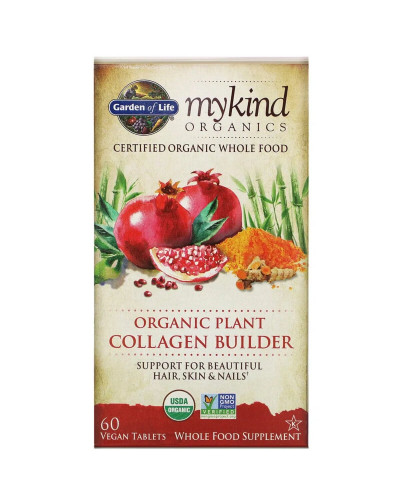 Органічний Колаген, Collagen Builder, MyKind Organics, Garden of Life, 60 веганських таблеток