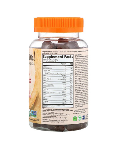 Мультивитамины для детей, фруктовый вкус, Kids Multi, MyKind Organics, Garden of Life, 120 веганских мармеладных мишек
