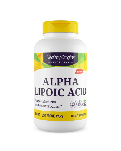Альфа-Липоевая Кислота 600мг, Healthy Origins, 150 капсул