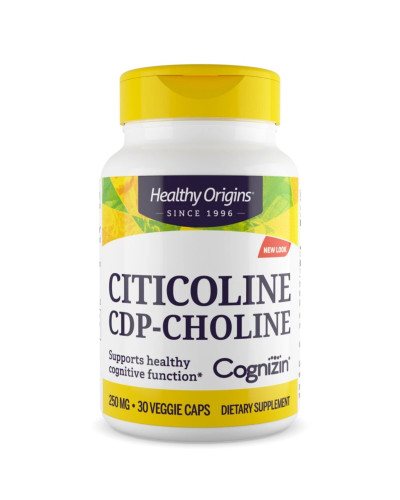 Цитиколін 250мг, Cognizin, Healthy Origins, 30 вегетаріанських капсул