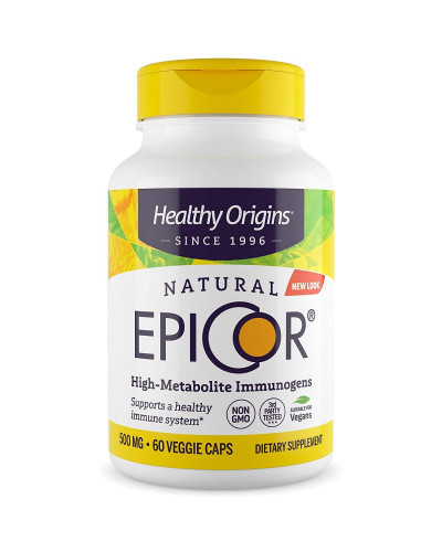 Эпикор, Природная Защита Иммунитета 500мг, EpiCor, Healthy Origins, 60 гелевых капсул