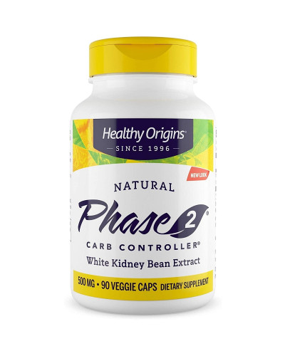 Белая Фасоль Фаза 2, Phase 2, Healthy Origins, 500 мг, 90 капсул