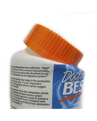 УЦІНКА Хелатне залізо, High Absorption Iron, Doctor's Best, 27 мг, 120 таблеток (вм'ятини) УЦІНКА Хелатне залізо, High Absorption Iron, Doctor's Best, 27 мг, 120 таблеток (вм'ятини)