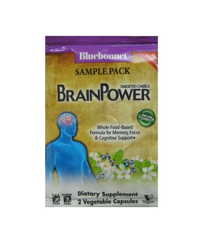 Комплекс Підтримки для Мозку, Bluebonnet Nutrition, Targeted Choice, Brain Power, 2 рослинні капсули