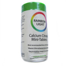 УЦЕНКА Цитрат Кальция, Calcium Citrate Mini-Tablets, Rainbow Light, 120 мини таблетки