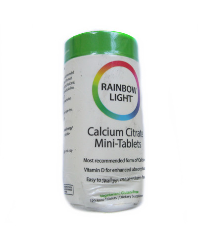 Уцінка Цитрат Кальцію, Calcium Citrate Mini-Tablets, Rainbow Light, 120 міні таблетки