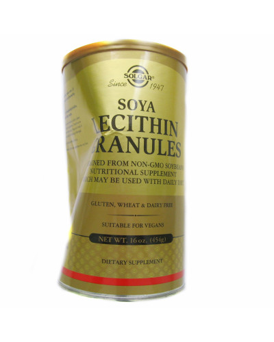 УЦІНКА Лецитин Невибілений у Поршку, Soya Lecithin Granules, Solgar, 454 гр.