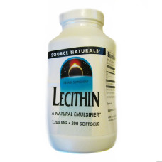 УЦЕНКА Лецитин 1200мг, Source Naturals, 200 желатиновых капсул