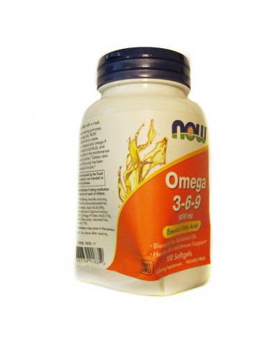 УЦІНКА Омега 3-6-9 1000мг, Now Foods, 100 желатинових капсул