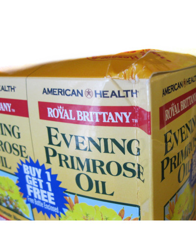 УЦІНКА Масло Вечірньої Примули, Evening Primrose Oil, American Health, 1300 мг, 2х60 капсул (пом'ята коробка)