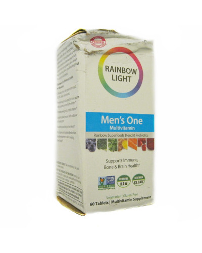 УЦІНКА Мультівітаміни Для Чоловіків, Vibrance Men's One, Rainbow Light, 60 таблеток (пам'ята коробка)