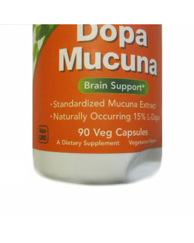 Мукуна Гаряча, Dopa Mucuna, Now Foods, 90 капсул (вм'ятина)