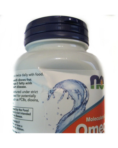 УЦЕНКА Омега-3 1000мг, Now Foods, 100 желатиновых капсул (вмятина)