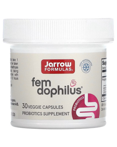 Пробіотики Для Жінок, Жіночий дофілус, 5 млрд КУО, Women's Fem Dophilus, Jarrow Formulas, 30 вегетаріанських капсул Пробіотики Для Жінок, Жіночий дофілус, 5 млрд КУО, Women's Fem Dophilus, Jarrow Formulas, 30 вегетаріанських капсул