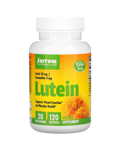 Лютеин, 20 мг, Lutein, Jarrow Formulas, 120 гелевых капсул