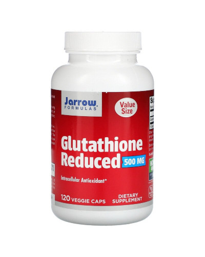 Глутатіон Відновлень, 500 мг, Glutathione Reduced, Jarrow Formulas, 120 вегетаріанських капсул