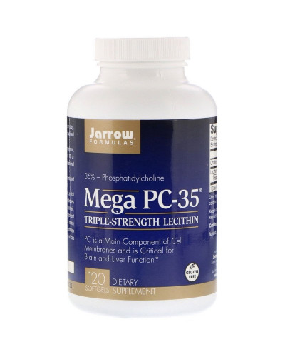 Лецитин потрійної сили, Mega PC-35, Jarrow Formulas, 120 гелевих капсул