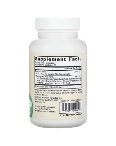 Желчные кислоты, Bile Acid Factors, Jarrow Formulas, 120 капсул Желчные кислоты, Bile Acid Factors, Jarrow Formulas, 120 капсул