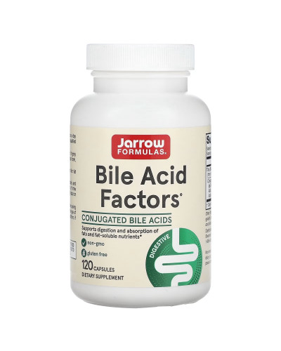 Желчные кислоты, Bile Acid Factors, Jarrow Formulas, 120 капсул