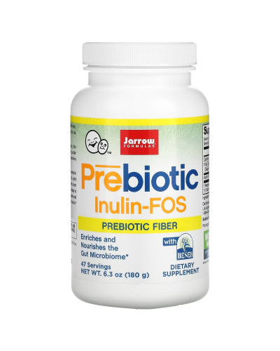 Пребіотик Інулін, Prebiotic Inulin FOS, Jarrow Formulas, порошок, 180 гр.