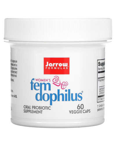 Пробиотики Для Женщин, Женский дофилус, 5 млрд КОЕ, Women's Fem Dophilus, Jarrow Formulas, 60 вегетарианских капсул