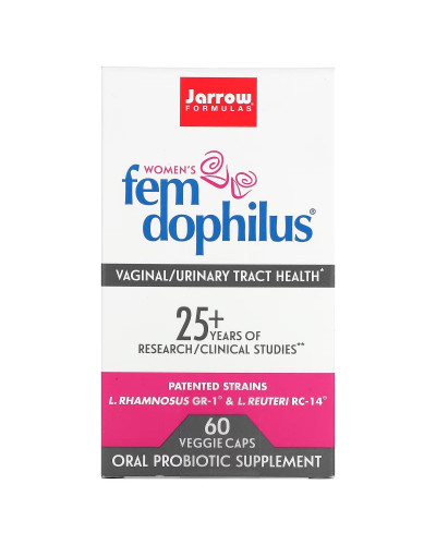 Пробиотики Для Женщин, Женский дофилус, 5 млрд КОЕ, Women's Fem Dophilus, Jarrow Formulas, 60 вегетарианских капсул