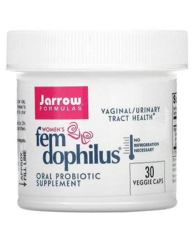 Пробіотики Для Жінок, Жіночий дофілус, 1 млрд КУО, Women's Fem Dophilus, Jarrow Formulas, 30 вегетаріанських капсул Пробіотики Для Жінок, Жіночий дофілус, 1 млрд КУО, Women's Fem Dophilus, Jarrow Formulas, 30 вегетаріанських капсул