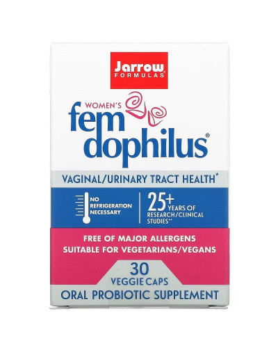 Пробіотики Для Жінок, Жіночий дофілус, 1 млрд КУО, Women's Fem Dophilus, Jarrow Formulas, 30 вегетаріанських капсул