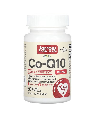 Коэнзим Q10, 100 мг, Co-Q10, Jarrow Formulas, 60 вегетарианских капсул.