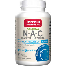 NAC (N-Ацетил-L-Цистеин), 500 мг, Jarrow Formulas, 60 вегетерианских капсул