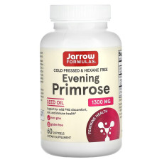 Примула вечерняя, 1300 мг,  Evening Primrose, Jarrow Formulas, 60 желатиновых капсул