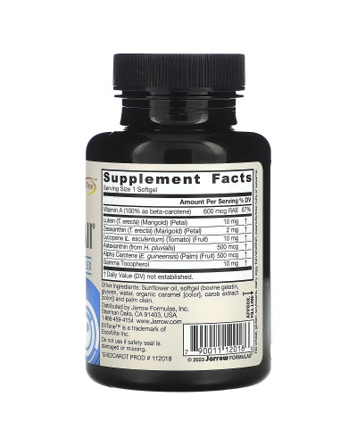 Комплекс смешанных каротиноидов, CarotenAll, Mixed Carotenoids Complex, Jarrow Formulas, 60 гелевых капсул