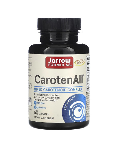 Комплекс смешанных каротиноидов, CarotenAll, Mixed Carotenoids Complex, Jarrow Formulas, 60 гелевых капсул