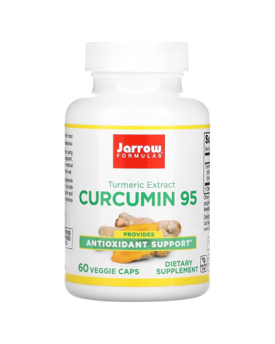 Куркумин, 500 мг, Curcumin 95, Jarrow Formulas, 60 капсул