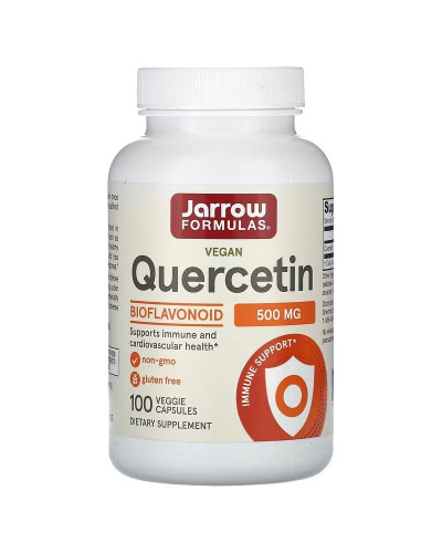 Кверцетин, 500 мг, Vegan Quercetin, Jarrow Formulas, 100 вегетеріанських капсул