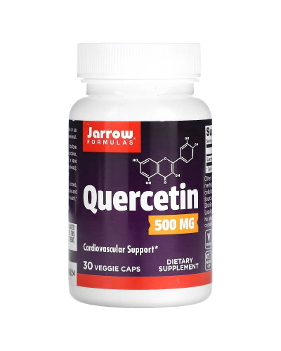 Кверцетин, 500 мг, Quercetin, Jarrow Formulas, 30 вегетеріанських капсул