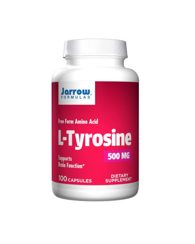 Тирозин, L-Tyrosine, Jarrow Formulas, 500 мг, 100 капсул