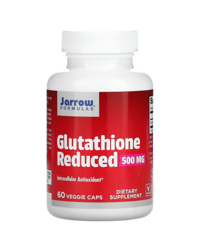 Глутатион восстановленный, 500 мг, Glutathione Reduced, Jarrow Formulas, 60 вегетарианских капсул